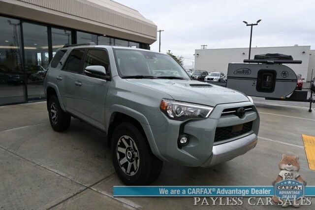 2023 Toyota 4Runner TRD Off Road Premium / 4X4 / Power & Heated Leather Seats / Heated Steering / NAV / Adaptive Cruise / Lane Watch & Blind Spot Alert / Keyless Entry & Start / Back Up Cam / Tow Pkg / Only 23K Miles / 1-Owner Anchorage AK