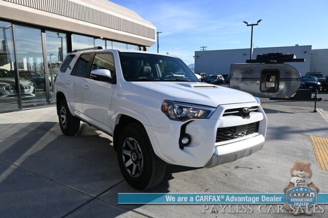 2023 Toyota 4Runner TRD Off Road Premium / 4X4 / Power & Heated Leather Seats / Heated Steering Wheel / Navigation / Lane Watch & Blind Spot Alert / Apple CarPlay & Android Auto / Tow Pkg / Back Up Camera / 19 MPG / 1-Owner Wasilla AK