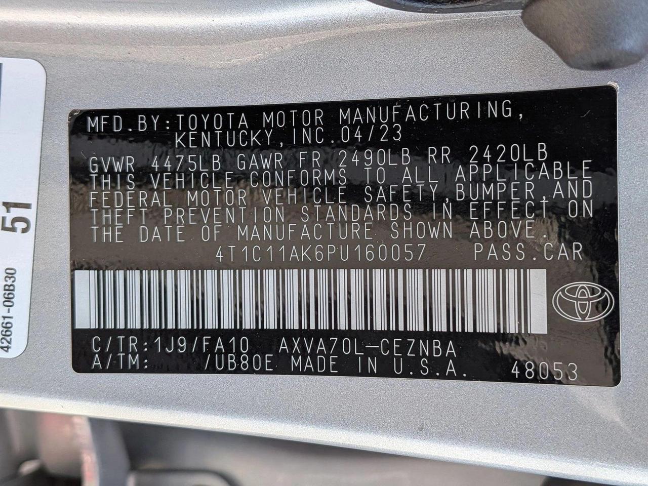 2023 Toyota Camry LE Roseville CA