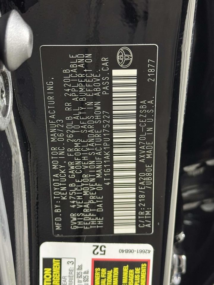 2023 Toyota Camry SE Fredericksburg VA