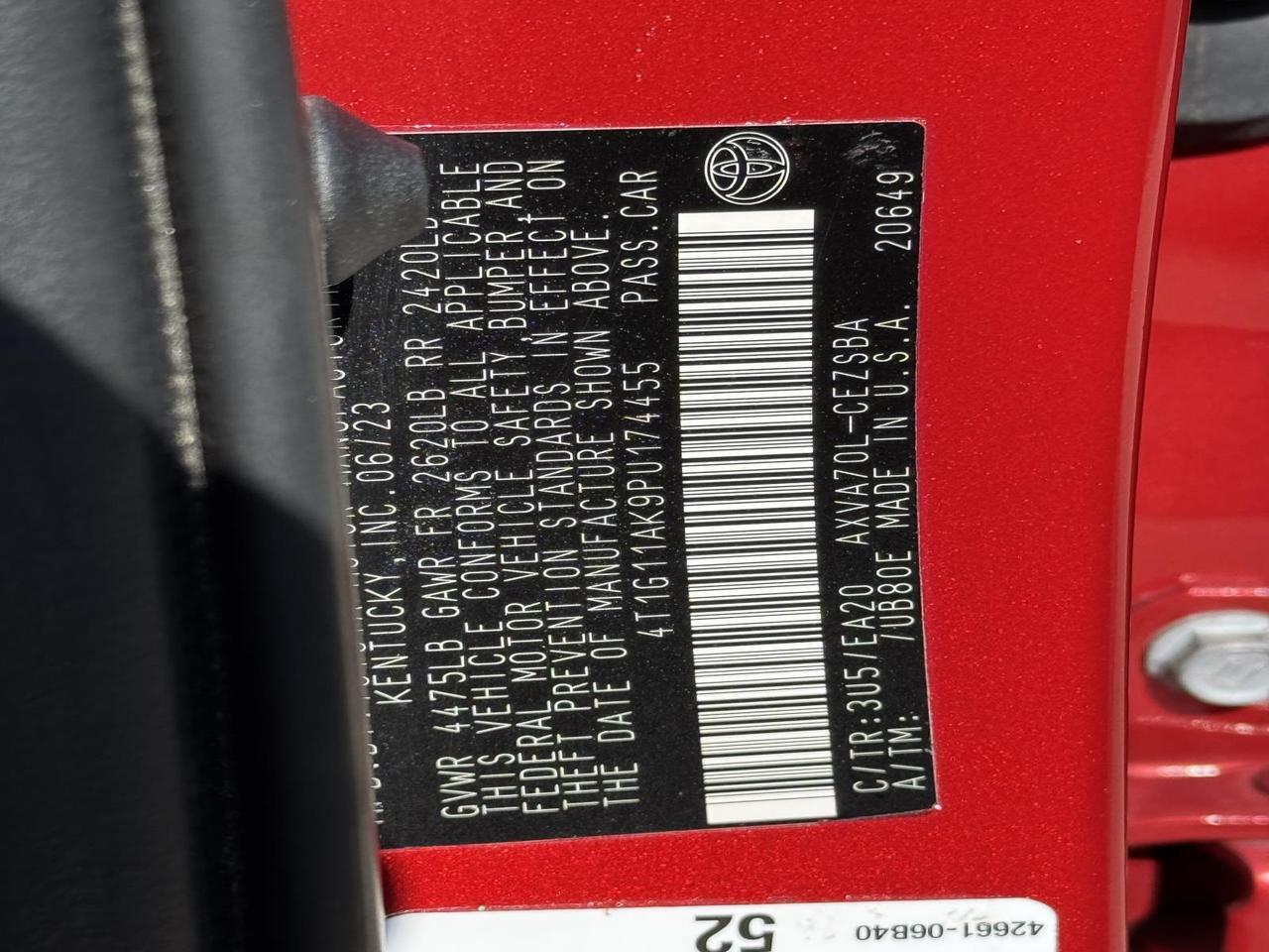 2023 Toyota Camry SE Fredericksburg VA