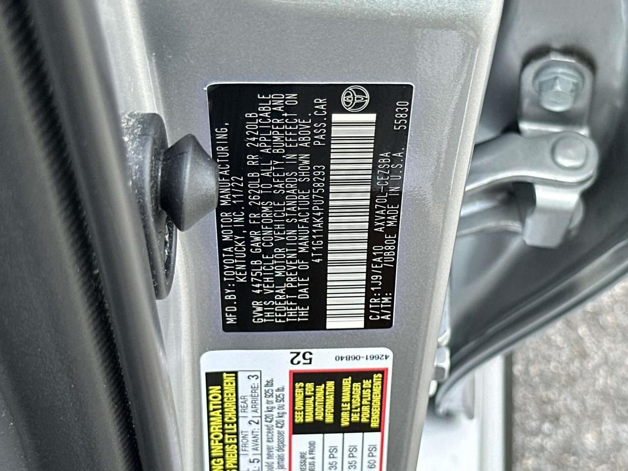 2023 Toyota Camry SE Alexandria VA