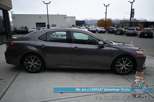 2023 Toyota Camry XLE / Cold Weather Pkg / Auto Start / Heated Leather Seats & Steering Wheel / Adaptive Cruise / Lane Depart & Blind Spot / Apple CarPlay & Android Auto / Back Up Camera / Keyless Entry & Start / 38 MPG / 1 Owner Anchorage AK