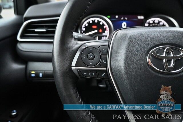 2023 Toyota Camry XLE / Cold Weather Pkg / Auto Start / Heated Leather Seats & Steering Wheel / Adaptive Cruise / Lane Depart & Blind Spot / Apple CarPlay & Android Auto / Back Up Camera / Keyless Entry & Start / 38 MPG / 1 Owner Wasilla AK