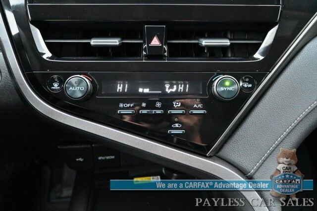 2023 Toyota Camry XLE / Cold Weather Pkg / Auto Start / Heated Leather Seats & Steering Wheel / Adaptive Cruise / Lane Depart & Blind Spot / Apple CarPlay & Android Auto / Back Up Camera / Keyless Entry & Start / 38 MPG / 1 Owner Anchorage AK