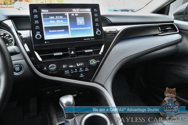 2023 Toyota Camry XLE / Cold Weather Pkg / Auto Start / Heated Leather Seats & Steering Wheel / Adaptive Cruise / Lane Depart & Blind Spot / Apple CarPlay & Android Auto / Back Up Camera / Keyless Entry & Start / 38 MPG / 1 Owner Anchorage AK