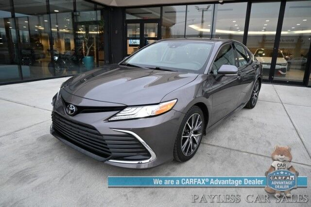 2023 Toyota Camry XLE / Cold Weather Pkg / Auto Start / Heated Leather Seats & Steering Wheel / Adaptive Cruise / Lane Depart & Blind Spot / Apple CarPlay & Android Auto / Back Up Camera / Keyless Entry & Start / 38 MPG / 1 Owner Anchorage AK