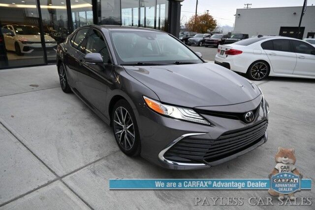 2023 Toyota Camry XLE / Cold Weather Pkg / Auto Start / Heated Leather Seats & Steering Wheel / Adaptive Cruise / Lane Depart & Blind Spot / Apple CarPlay & Android Auto / Back Up Camera / Keyless Entry & Start / 38 MPG / 1 Owner Wasilla AK