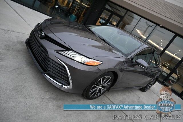2023 Toyota Camry XLE / Cold Weather Pkg / Auto Start / Heated Leather Seats & Steering Wheel / Adaptive Cruise / Lane Depart & Blind Spot / Apple CarPlay & Android Auto / Back Up Camera / Keyless Entry & Start / 38 MPG / 1 Owner Anchorage AK