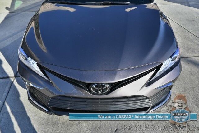 2023 Toyota Camry XLE / Cold Weather Pkg / Heated Leather Seats & Steering Wheel / Adaptive Cruise / Lane Depart & Blind Spot / Apple CarPlay & Android Auto / Back Up Camera / Keyless Entry & Start / 38 MPG / 1 Owner Anchorage AK