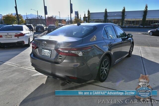 2023 Toyota Camry XLE / Cold Weather Pkg / Heated Leather Seats & Steering Wheel / Adaptive Cruise / Lane Depart & Blind Spot / Apple CarPlay & Android Auto / Back Up Camera / Keyless Entry & Start / 38 MPG / 1 Owner Anchorage AK