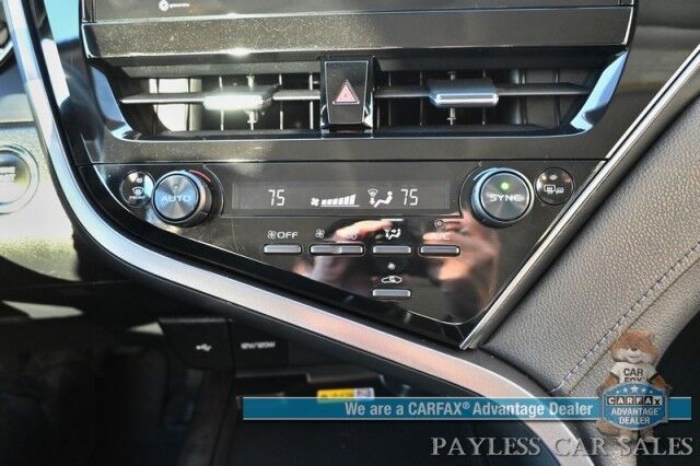 2023 Toyota Camry XLE / Cold Weather Pkg / Heated Leather Seats & Steering Wheel / Adaptive Cruise / Lane Depart & Blind Spot / Apple CarPlay & Android Auto / Back Up Camera / Keyless Entry & Start / 38 MPG / 1 Owner Anchorage AK
