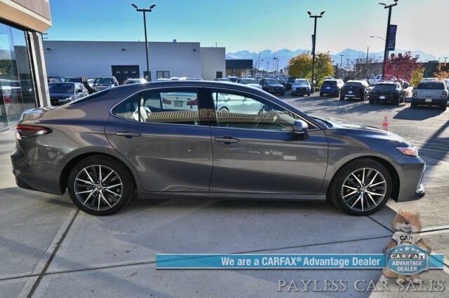 2023 Toyota Camry XLE / Cold Weather Pkg / Heated Leather Seats & Steering Wheel / Adaptive Cruise / Lane Depart & Blind Spot / Apple CarPlay & Android Auto / Back Up Camera / Keyless Entry & Start / 38 MPG / 1 Owner Anchorage AK