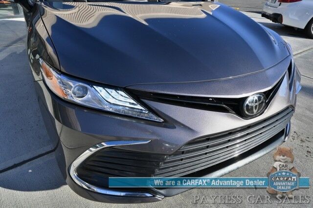 2023 Toyota Camry XLE / Cold Weather Pkg / Heated Leather Seats & Steering Wheel / Adaptive Cruise / Lane Depart & Blind Spot / Apple CarPlay & Android Auto / Back Up Camera / Keyless Entry & Start / 38 MPG / 1 Owner Anchorage AK