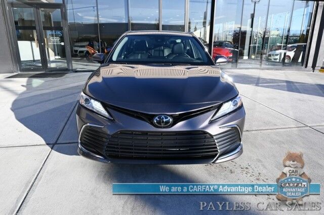 2023 Toyota Camry XLE / Cold Weather Pkg / Heated Leather Seats & Steering Wheel / Adaptive Cruise / Lane Depart & Blind Spot / Apple CarPlay & Android Auto / Back Up Camera / Keyless Entry & Start / 38 MPG / 1 Owner Anchorage AK