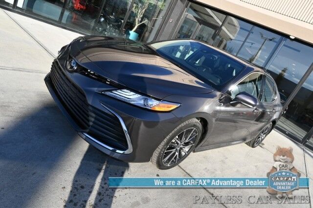 2023 Toyota Camry XLE / Cold Weather Pkg / Heated Leather Seats & Steering Wheel / Adaptive Cruise / Lane Depart & Blind Spot / Apple CarPlay & Android Auto / Back Up Camera / Keyless Entry & Start / 38 MPG / 1 Owner Anchorage AK