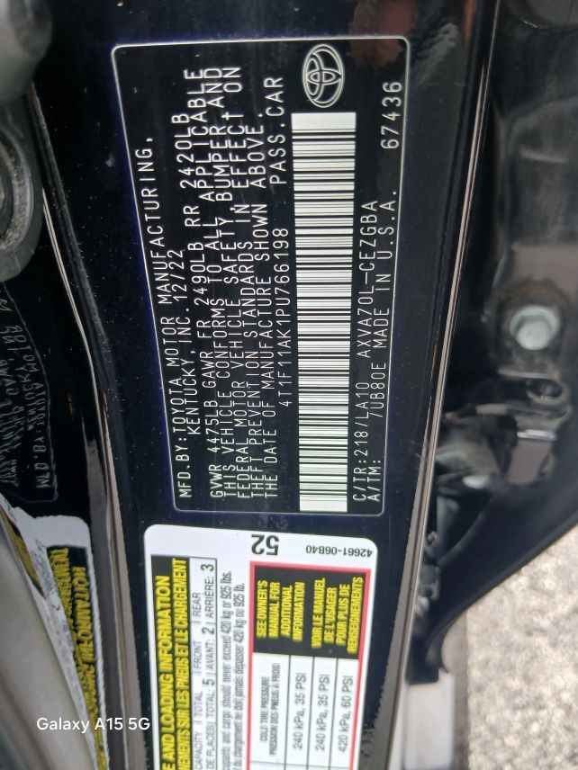 2023 Toyota Camry XLE Sedan 4D Maitland FL