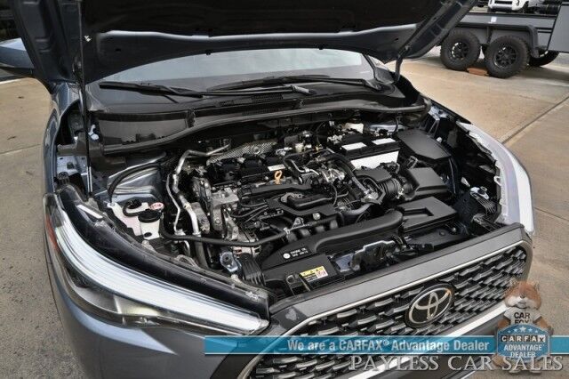 2023 Toyota Corolla Cross XLE / AWD / Auto Start / Power & Heated Leather Seats / Adaptive Cruise / Lane Depart & Blind Spot / Apple CarPlay & Android Auto / Back Up Cam / Rear Parking Sensors / Keyless Entry & Start / 32 MPG / 1-Owner Anchorage AK