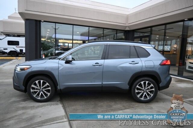 2023 Toyota Corolla Cross XLE / AWD / Power & Heated Leather Seats / Adaptive Cruise Control / Lane Departure & Blind Spot / Apple CarPlay & Android Auto / Back Up Cam / Rear Parking Sensors / Keyless Entry & Start / 32 MPG / 1-Owner