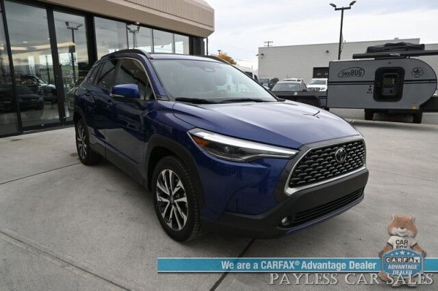 2023 Toyota Corolla Cross XLE / AWD / Power & Heated Leather Seats / Adaptive Cruise Control / Lane Departure & Blind Spot / Apple CarPlay & Android Auto / Back Up Cam / Rear Parking Sensors / Keyless Entry & Start / 32 MPG / 1-Owner Anchorage AK 2023 Toyota Corolla Cross XLE / AWD / Power & Heated Leather Seats / Adaptive Cruise Control / Lane Departure & Blind Spot / Apple CarPlay & Android Auto / Back Up Cam / Rear Parking Sensors / Keyless Entry & Start / 32 MPG / 1-Owner Anchorage AK