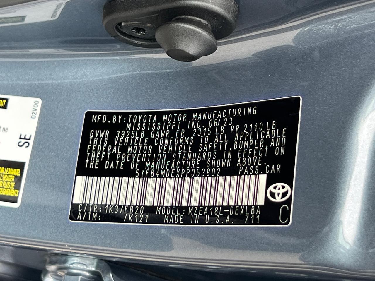 2023 Toyota Corolla LE Hagerstown MD