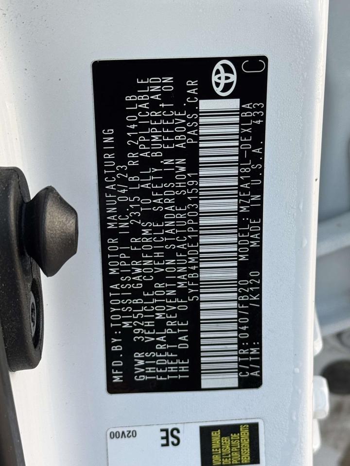 2023 Toyota Corolla LE Fredericksburg VA