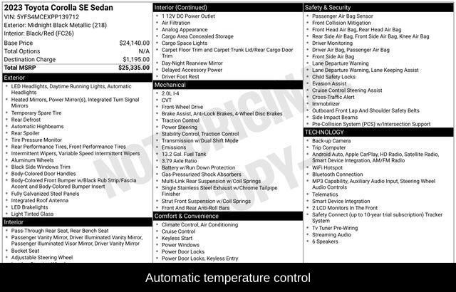 2023 Toyota Corolla SE Raleigh NC