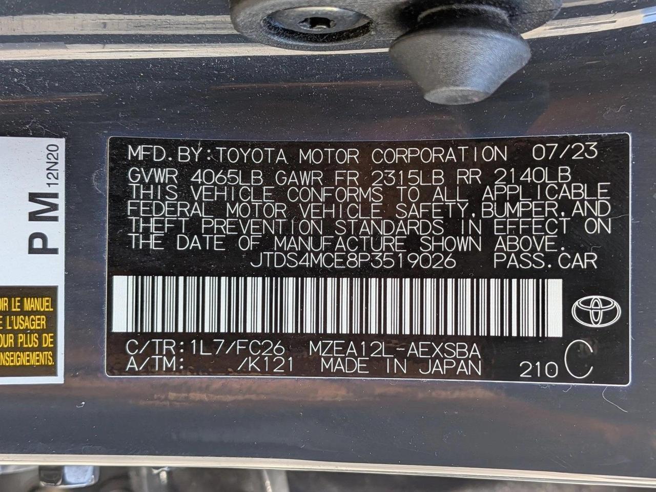 2023 Toyota Corolla SE Roseville CA