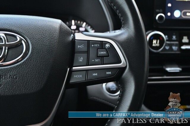 2023 Toyota Highlander XLE / AWD / Auto Start / Power & Heated Leather Seats / Sunroof / Adaptive Cruise Control / Lane Watch & Blind Spot Alert / Apple CarPlay & Android Auto / Back Up Camera / 3rd Row / Rear Captain Chairs / 1-Owner Wasilla AK
