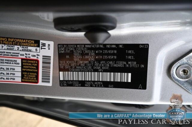 2023 Toyota Highlander XLE / AWD / Auto Start / Power & Heated Leather Seats / Sunroof / Adaptive Cruise / Lane Departure & Blind Spot Alert / Apple CarPlay & Android Auto / Backup Camera / Rear Captain Chairs / 3rd Row / Seats 7 / 1-Owner Anchorage AK 2023 Toyota Highlander XLE / AWD / Auto Start / Power & Heated Leather Seats / Sunroof / Adaptive Cruise / Lane Departure & Blind Spot Alert / Apple CarPlay & Android Auto / Backup Camera / Rear Captain Chairs / 3rd Row / Seats 7 / 1-Owner Anchorage AK