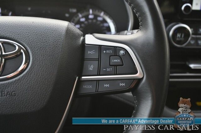 2023 Toyota Highlander XLE / AWD / Auto Start / Power & Heated Leather Seats / Sunroof / Adaptive Cruise / Lane Departure & Blind Spot Alert / Apple CarPlay & Android Auto / Backup Camera / Rear Captain Chairs / 3rd Row / Seats 7 / 1-Owner Anchorage AK 2023 Toyota Highlander XLE / AWD / Auto Start / Power & Heated Leather Seats / Sunroof / Adaptive Cruise / Lane Departure & Blind Spot Alert / Apple CarPlay & Android Auto / Backup Camera / Rear Captain Chairs / 3rd Row / Seats 7 / 1-Owner Anchorage AK