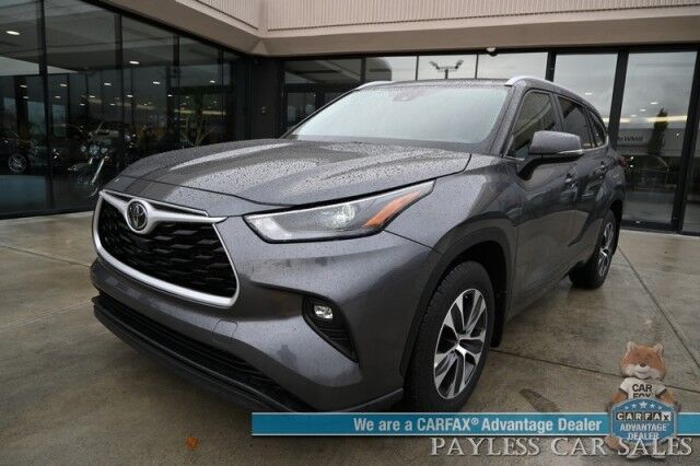 2023 Toyota Highlander XLE / AWD / AutoStart / Power & Heated Leather Seats / Sunroof / Adaptive Cruise Control / Lane Watch & Blind Spot Alert / Apple CarPlay & Android Auto / Back Up Cam / 3rd Row / Rear Captain Chairs / Seats 7 / 1-Owner Anchorage AK