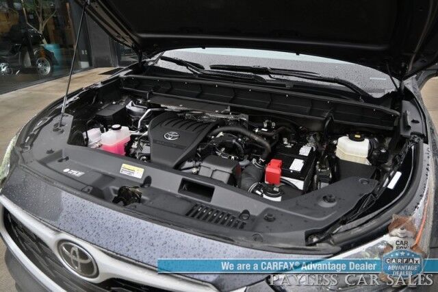 2023 Toyota Highlander XLE / AWD / AutoStart / Power & Heated Leather Seats / Sunroof / Adaptive Cruise Control / Lane Watch & Blind Spot Alert / Apple CarPlay & Android Auto / Back Up Cam / 3rd Row / Rear Captain Chairs / Seats 7 / 1-Owner Anchorage AK