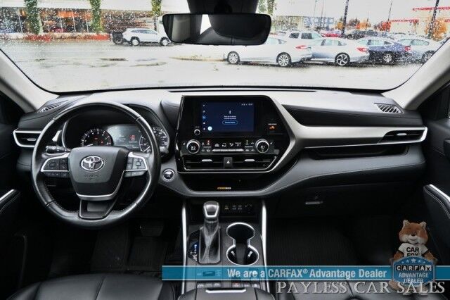 2023 Toyota Highlander XLE / AWD / Power & Heated Leather Seats / Sunroof / Adaptive Cruise Control / Lane Watch & Blind Spot Alert / Apple CarPlay & Android Auto / Back Up Cam / 3rd Row / Rear Captain Chairs / Seats 7 / 1-Owner Wasilla AK