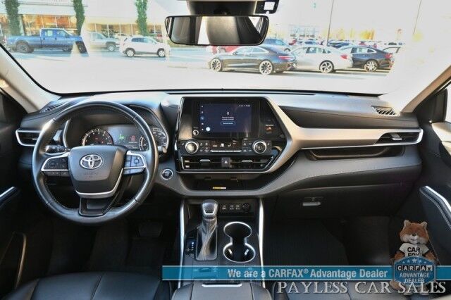 2023 Toyota Highlander XLE / AWD / Power & Heated Leather Seats / Sunroof / Adaptive Cruise Control / Lane Watch & Blind Spot Alert / Apple CarPlay & Android Auto / Back Up Cam / 3rd Row / Rear Captain Chairs / Seats 7 / 1-Owner Wasilla AK