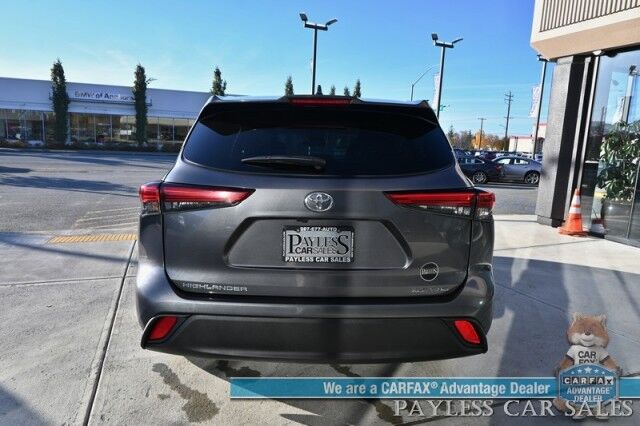 2023 Toyota Highlander XLE / AWD / Power & Heated Leather Seats / Sunroof / Adaptive Cruise Control / Lane Watch & Blind Spot Alert / Apple CarPlay & Android Auto / Back Up Cam / 3rd Row / Rear Captain Chairs / Seats 7 / 1-Owner Wasilla AK