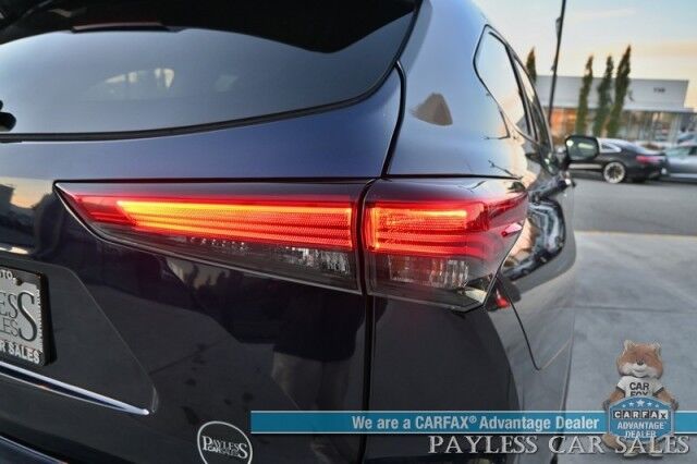 2023 Toyota Highlander XLE / AWD / Power & Heated Leather Seats / Sunroof / Adaptive Cruise Control / Lane Watch & Blind Spot Alert / Apple CarPlay & Android Auto / Back Up Cam / 3rd Row / Rear Captain Chairs / Seats 7 / 1-Owner Anchorage AK