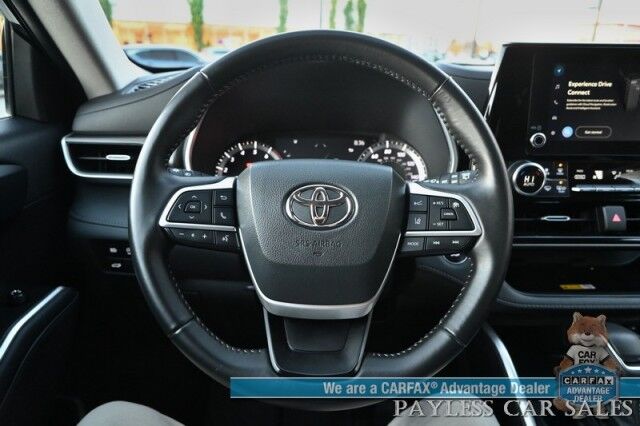2023 Toyota Highlander XLE / AWD / Power & Heated Leather Seats / Sunroof / Adaptive Cruise Control / Lane Watch & Blind Spot Alert / Apple CarPlay & Android Auto / Back Up Cam / 3rd Row / Rear Captain Chairs / Seats 7 / 1-Owner Anchorage AK