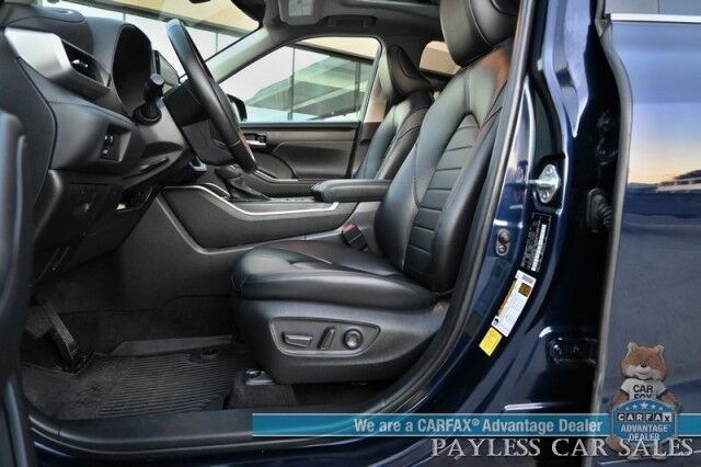 2023 Toyota Highlander XLE / AWD / Power & Heated Leather Seats / Sunroof / Adaptive Cruise Control / Lane Watch & Blind Spot Alert / Apple CarPlay & Android Auto / Back Up Cam / 3rd Row / Rear Captain Chairs / Seats 7 / 1-Owner Wasilla AK