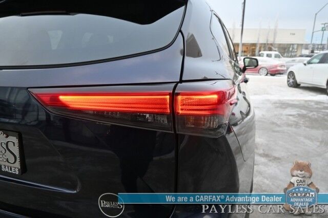 2023 Toyota Highlander XLE / AWD / Power & Heated Leather Seats / Sunroof / Adaptive Cruise Control / Lane Watch & Blind Spot Alert / Apple CarPlay & Android Auto / Back Up Camera / 3rd Row / Rear Captain Chairs / Seats 7 / 1-Owner Anchorage AK