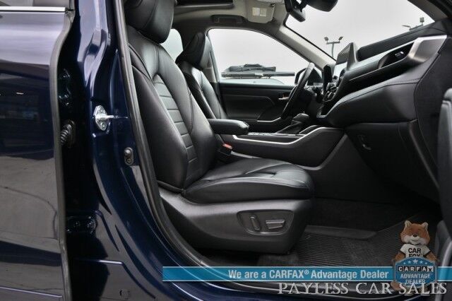 2023 Toyota Highlander XLE / AWD / Power & Heated Leather Seats / Sunroof / Adaptive Cruise / Lane Departure & Blind Spot Alert / Apple CarPlay & Android Auto / Backup Camera / Rear Captain Chairs / 3rd Row / Seats 7 / 1-Owner Anchorage AK