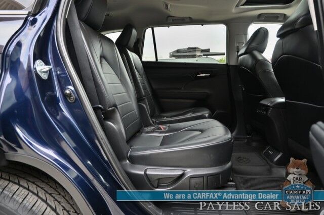 2023 Toyota Highlander XLE / AWD / Power & Heated Leather Seats / Sunroof / Adaptive Cruise / Lane Departure & Blind Spot Alert / Apple CarPlay & Android Auto / Backup Camera / Rear Captain Chairs / 3rd Row / Seats 7 / 1-Owner Anchorage AK