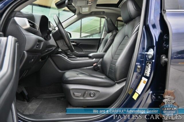 2023 Toyota Highlander XLE / AWD / Power & Heated Leather Seats / Sunroof / Adaptive Cruise / Lane Departure & Blind Spot Alert / Apple CarPlay & Android Auto / Backup Camera / Rear Captain Chairs / 3rd Row / Seats 7 / 1-Owner Anchorage AK