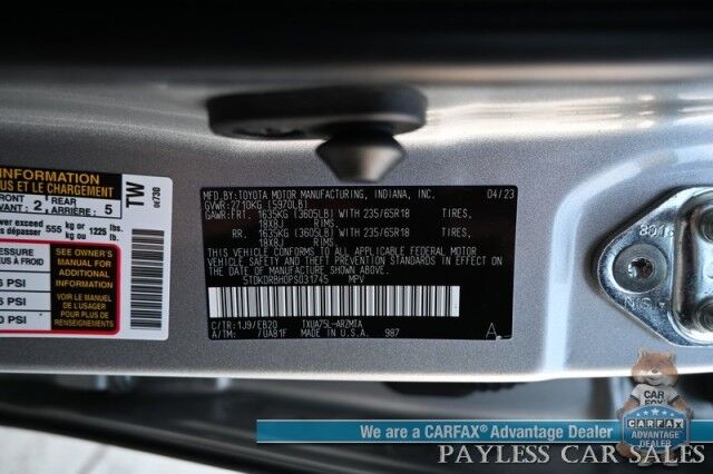 2023 Toyota Highlander XLE / AWD / Power & Heated Leather Seats / Sunroof / Adaptive Cruise / Lane Departure & Blind Spot Alert / Apple CarPlay & Android Auto / Backup Camera / Rear Captain Chairs / 3rd Row / Seats 7 / 1-Owner Anchorage AK