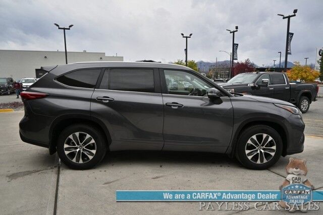 2023 Toyota Highlander XLE / AWD / Power & Heated Leather Seats / Sunroof / Adaptive Cruise / Lane Departure & Blind Spot Alert / Apple CarPlay & Android Auto / Backup Camera / Rear Captain Chairs / 3rd Row / Seats 7 / 1-Owner Anchorage AK