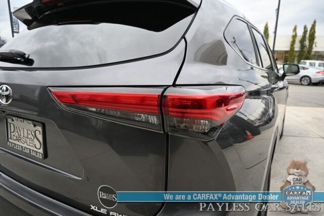 2023 Toyota Highlander XLE / AWD / Power & Heated Leather Seats / Sunroof / Adaptive Cruise / Lane Departure & Blind Spot Alert / Apple CarPlay & Android Auto / Backup Camera / Rear Captain Chairs / 3rd Row / Seats 7 / 1-Owner Anchorage AK