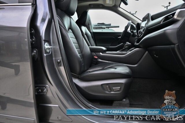 2023 Toyota Highlander XLE / AWD / Power & Heated Leather Seats / Sunroof / Adaptive Cruise / Lane Departure & Blind Spot Alert / Apple CarPlay & Android Auto / Backup Camera / Rear Captain Chairs / 3rd Row / Seats 7 / 1-Owner Anchorage AK