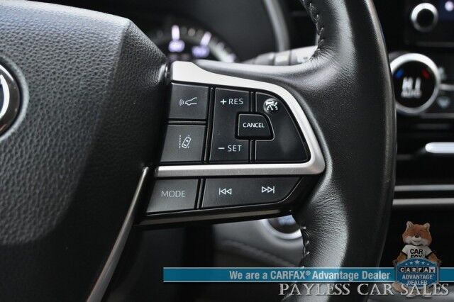 2023 Toyota Highlander XLE / AWD / Power & Heated Leather Seats / Sunroof / Adaptive Cruise / Lane Departure & Blind Spot Alert / Apple CarPlay & Android Auto / Backup Camera / Rear Captain Chairs / 3rd Row / Seats 7 / 1-Owner Anchorage AK