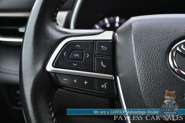 2023 Toyota Highlander XLE / AWD / Power & Heated Leather Seats / Sunroof / Adaptive Cruise / Lane Departure & Blind Spot Alert / Apple CarPlay & Android Auto / Backup Camera / Rear Captain Chairs / 3rd Row / Seats 7 / 1-Owner Anchorage AK