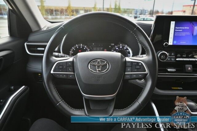 2023 Toyota Highlander XLE / AWD / Power & Heated Leather Seats / Sunroof / Adaptive Cruise / Lane Departure & Blind Spot Alert / Apple CarPlay & Android Auto / Backup Camera / Rear Captain Chairs / 3rd Row / Seats 7 / 1-Owner Anchorage AK